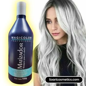 MAGICOLOR WHEAT PROTEIN AMINO ACIDS BLUE SHAMPOO MATIZADOR PLATINUM GRAY 900G